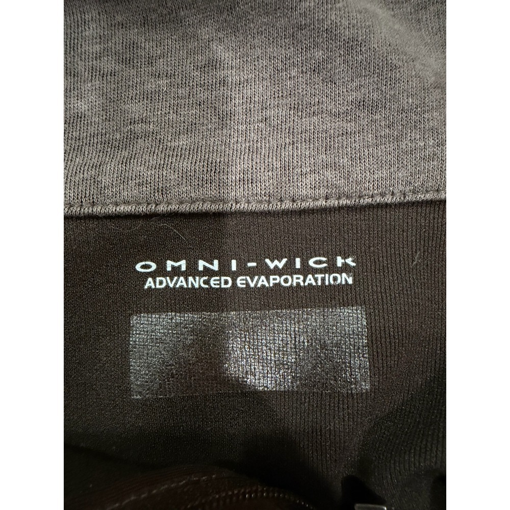 Columbia Womens Omni-Wick Quarter Zip Dress Brown Long Sleeve Pockets Active S - Picture 6 of 9